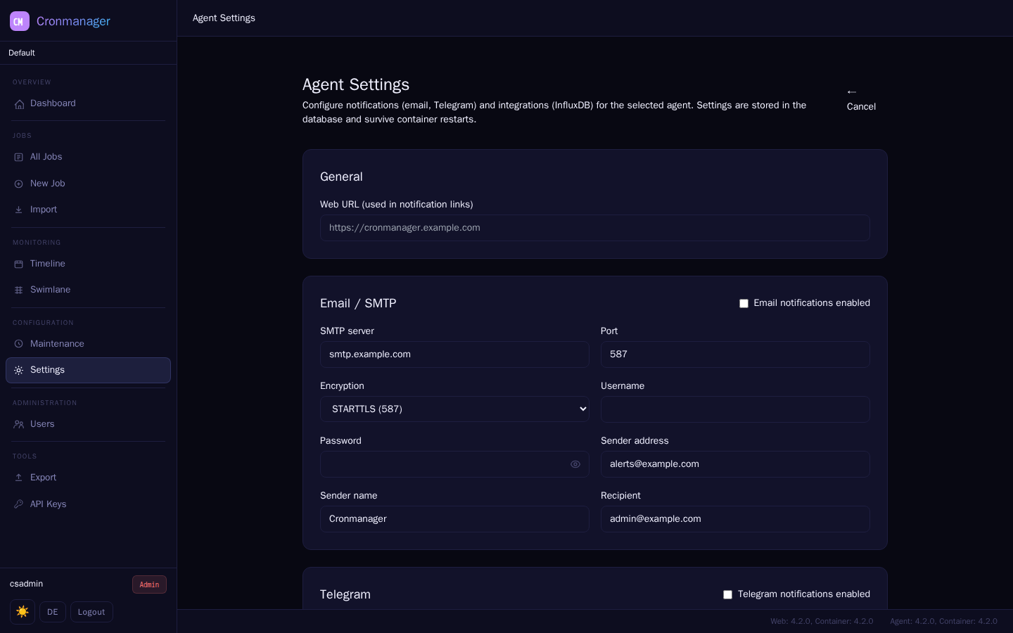 Agent Configuration